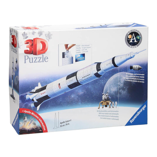 Ravensburger apollo saturn v rocket - 3d puzzel - 440 stukjes