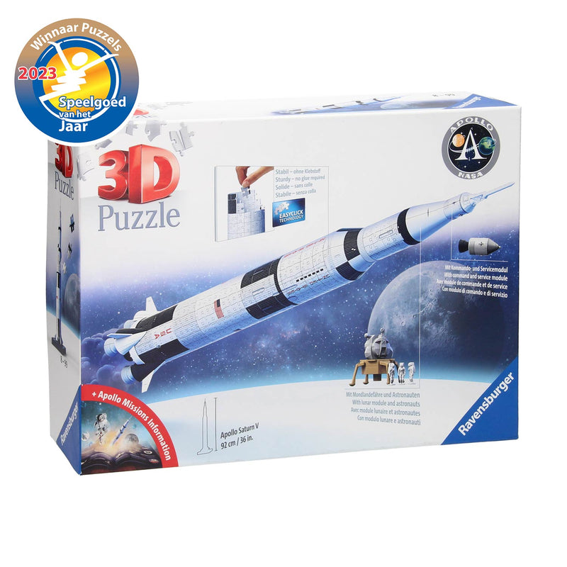 Load image into Gallery viewer, Ravensburger 3d puzzel apollo saturn v, 440st.
