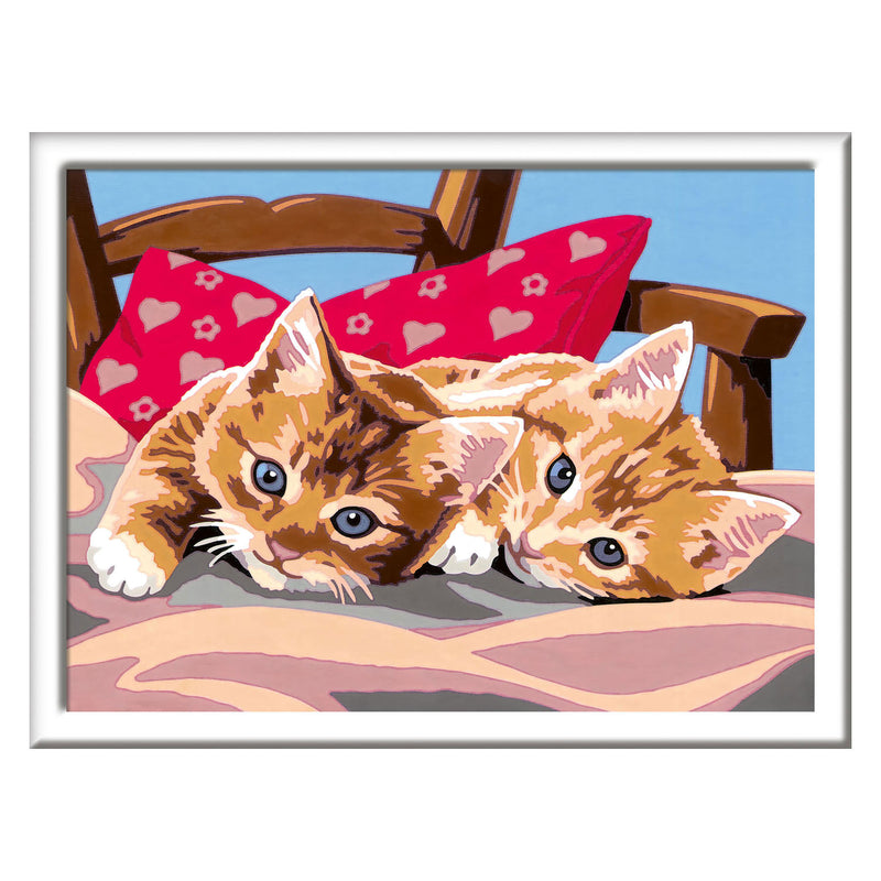 Load image into Gallery viewer, Ravensburger creart two cuddly cats - schilderen op nummer voor kinderen
