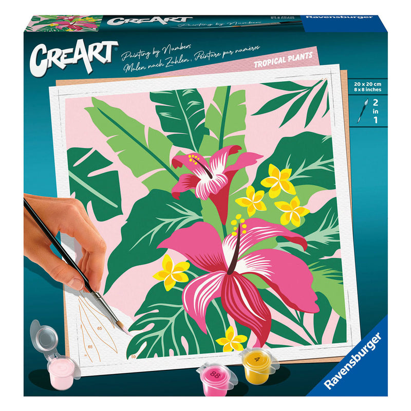 Load image into Gallery viewer, Ravensburger creart schilderen op nummer - tropische planten
