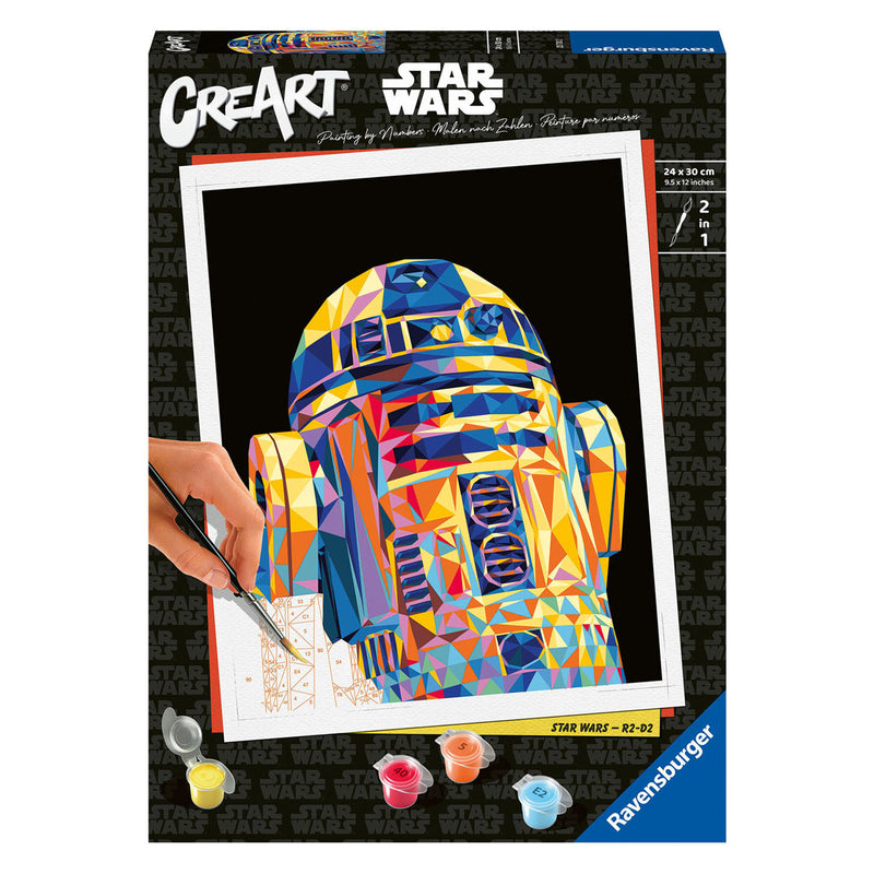 Load image into Gallery viewer, Ravensburger CreArt Schilderen op Nummer Star Wars R2 D2
