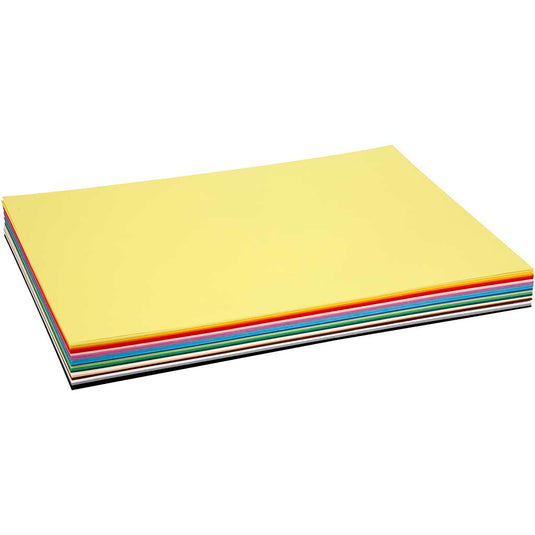 Colortime gekleurd karton, a2, vel 420x594 mm, 180 gr, diverse kleuren, 300 div vellen 1 doos