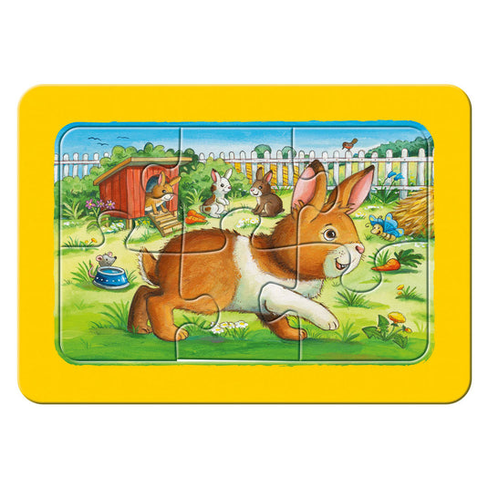Ravensburger mijn dierenvriendjes - my first puzzels - 3x6 stukjes - kinderpuzzel