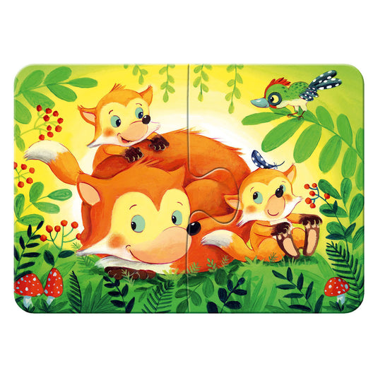 Ravensburger puzzel forest animals - legpuzzel - 2, 4, 6, 8 stukjes