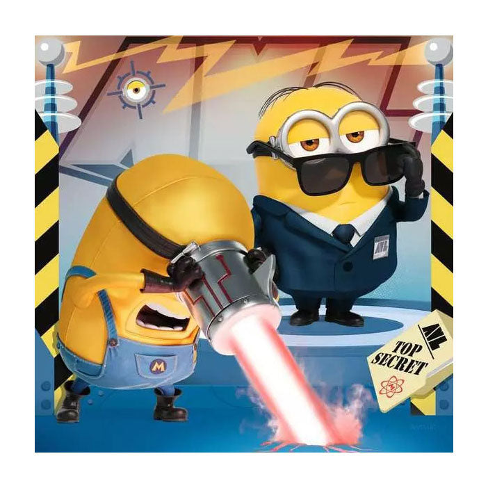 Load image into Gallery viewer, Ravensburger puzzel despicable me 4 - drie puzzels - 49 stukjes - kinderpuzzel

