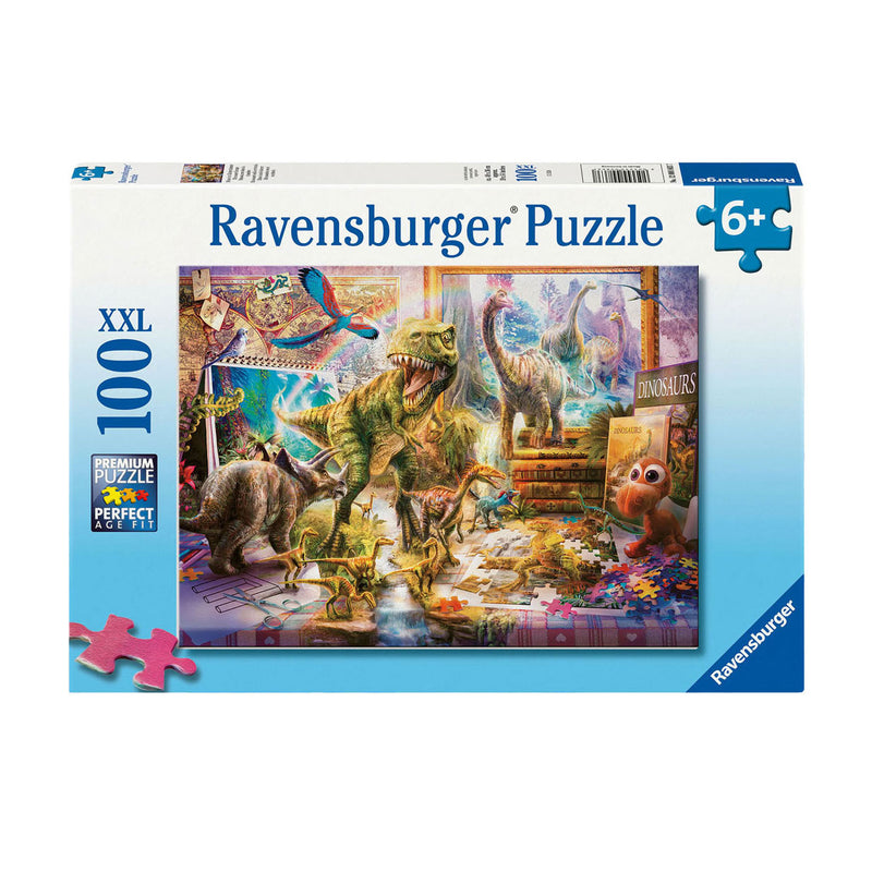 Load image into Gallery viewer, Ravensburger legpuzzel xxl dino en speelgoed, 100st.
