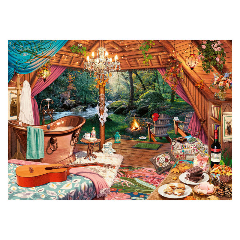 Load image into Gallery viewer, Ravensburger puzzel cozy glamping - legpuzzel - 500 large format stukjes
