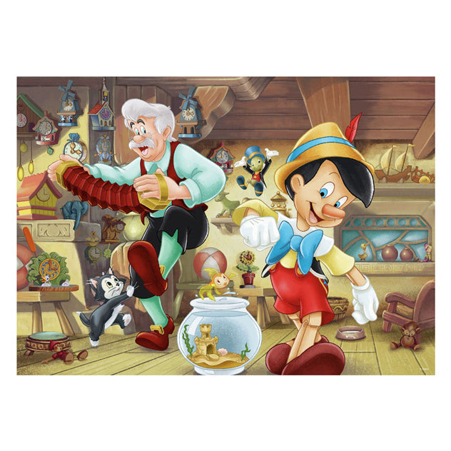 Load image into Gallery viewer, Ravensburger legpuzzel disney pinokkio 1000 stukjes puzzel volwassenen.
