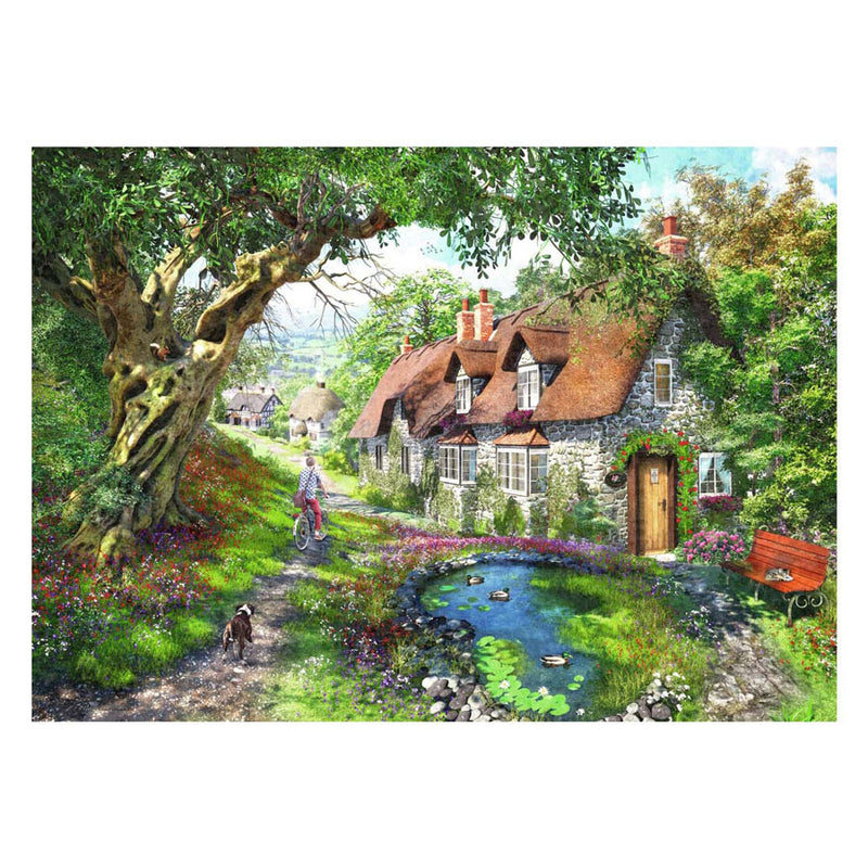 Load image into Gallery viewer, Ravensburger legpuzzel flower hill lane, 1000st.
