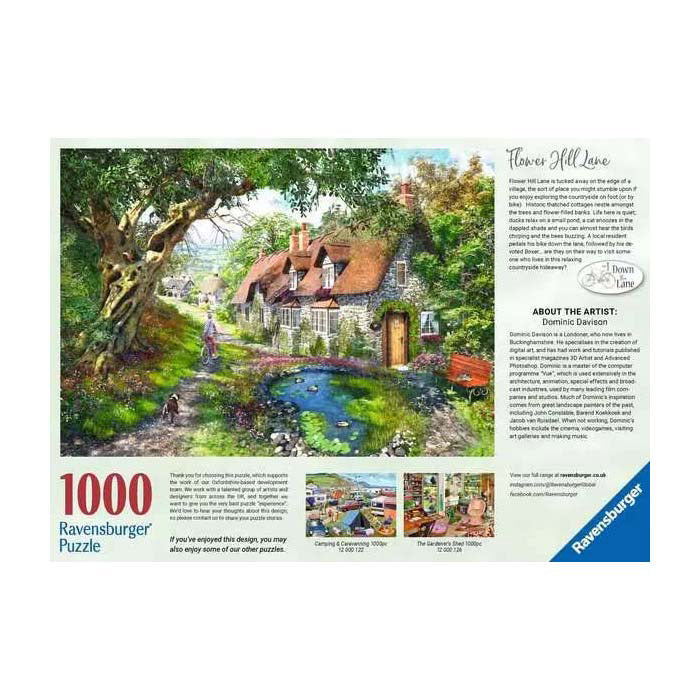 Load image into Gallery viewer, Ravensburger puzzel flower hill lane - legpuzzel - 1000 stukjes
