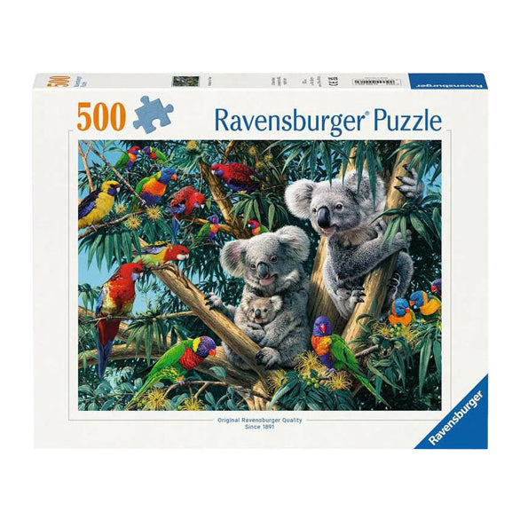 Load image into Gallery viewer, Ravensburger legpuzzel koalas in de boom, 500st.
