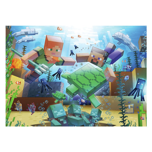 Load image into Gallery viewer, Ravensburger legpuzzel minecraft mosaic 1000 stukjes karton.
