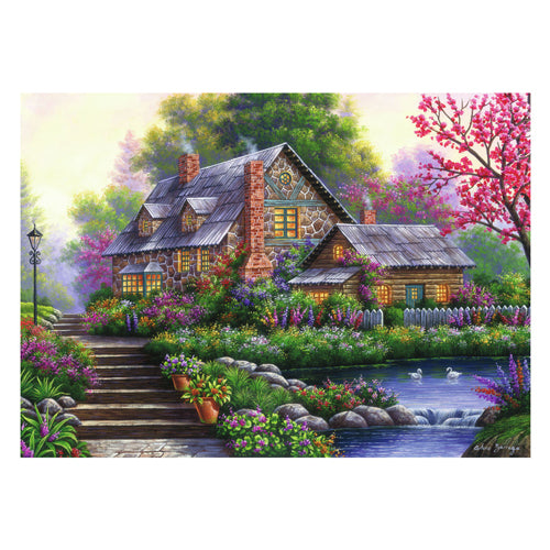Load image into Gallery viewer, Ravensburger puzzel romantische cottage
