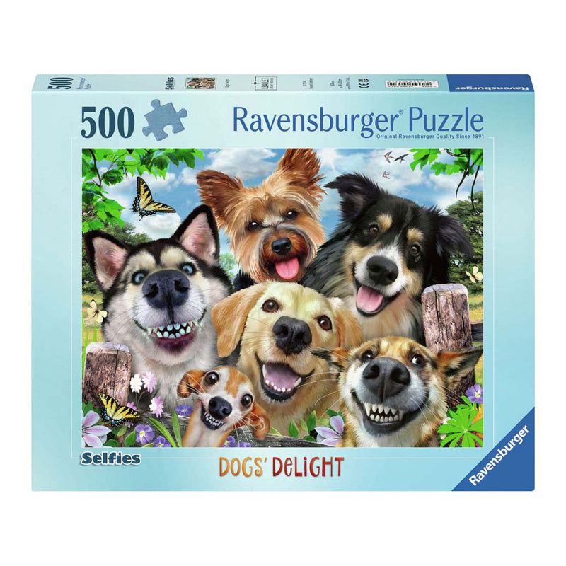 Load image into Gallery viewer, Ravensburger legpuzzel vrolijke honden, 1000st.
