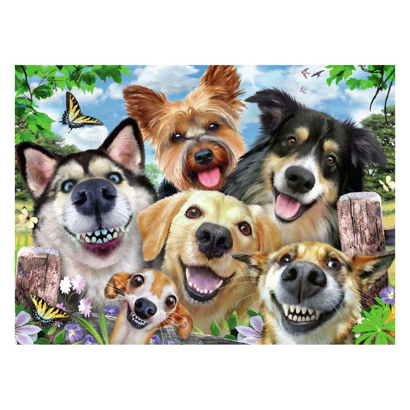 Load image into Gallery viewer, Ravensburger legpuzzel vrolijke honden, 1000st.
