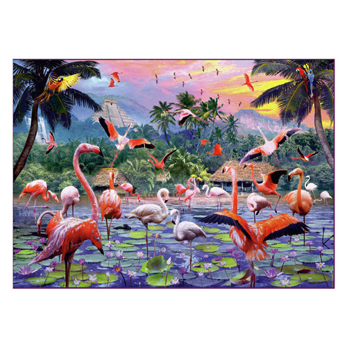 Load image into Gallery viewer, Ravensburger roze flamingo's 1000pcs
