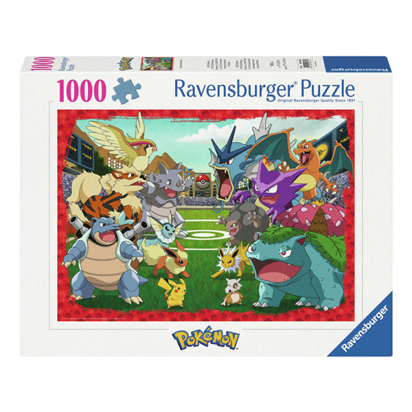 Load image into Gallery viewer, Ravensburger legpuzzel confrontatie tussen pokémon, 1000st.
