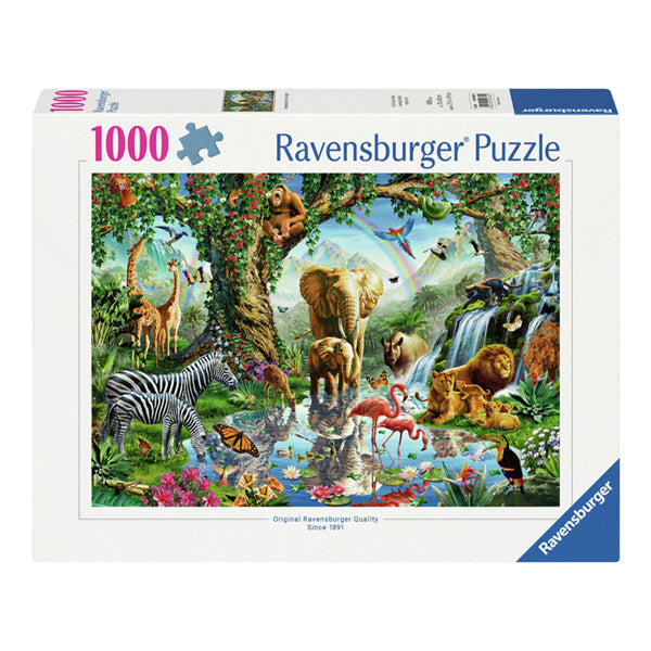 Load image into Gallery viewer, Ravensburger legpuzzel avonturen in de jungle, 1000st.
