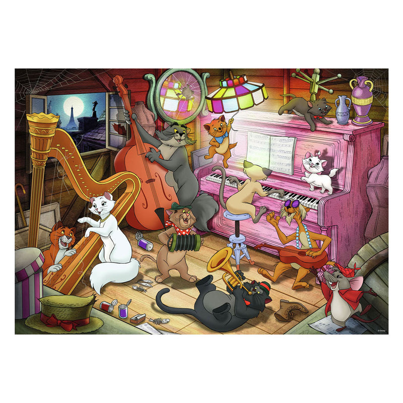 Load image into Gallery viewer, Ravensburger puzzel disney aristocats 1000 stukjes cartoon.
