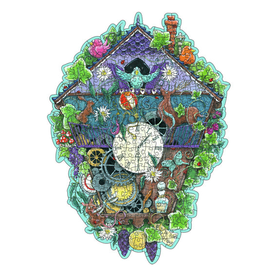 Load image into Gallery viewer, Ravensburger houten legpuzzel cuckoo clock, 300st.
