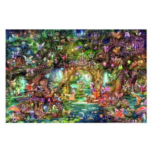 Ravensburger puzzel de verborgen wereld van de elfjes - legpuzzel - 4000 stukjes