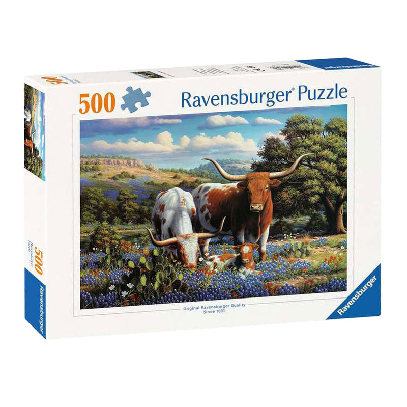 Load image into Gallery viewer, Ravensburger legpuzzel loving longhorns, 500st.
