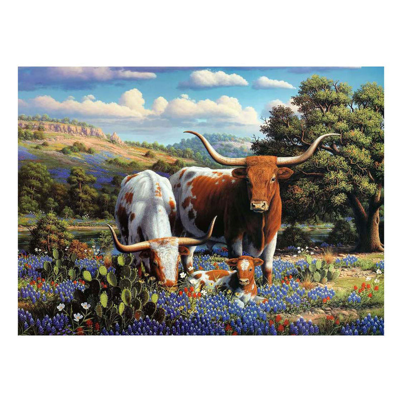 Load image into Gallery viewer, Ravensburger legpuzzel loving longhorns, 500st.
