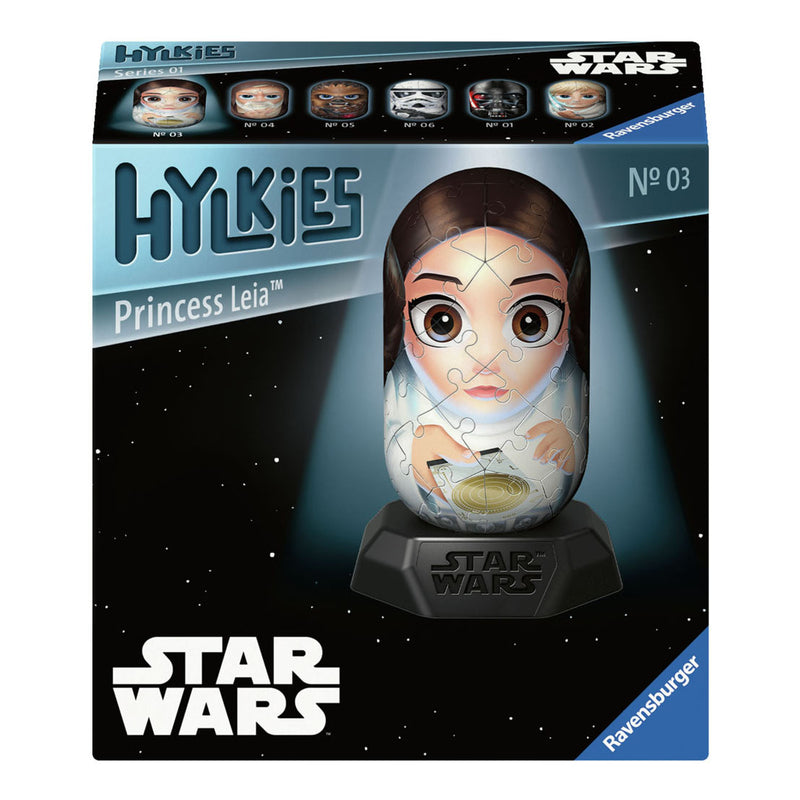 Load image into Gallery viewer, Ravensburger 3d puzzel hylkies star wars princess leia, 54st.
