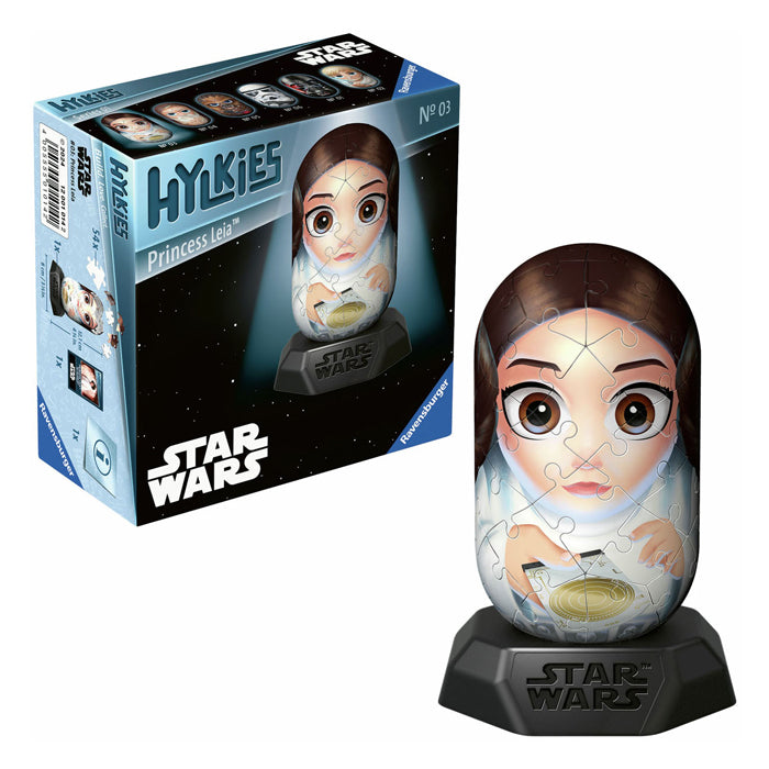 Load image into Gallery viewer, Ravensburger 3d puzzel hylkies star wars princess leia, 54st.
