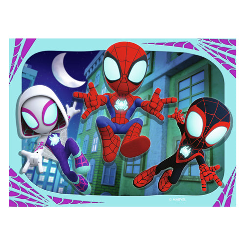 Load image into Gallery viewer, Ravensburger legpuzzel spidey and his amazing friends, 2x24st.
