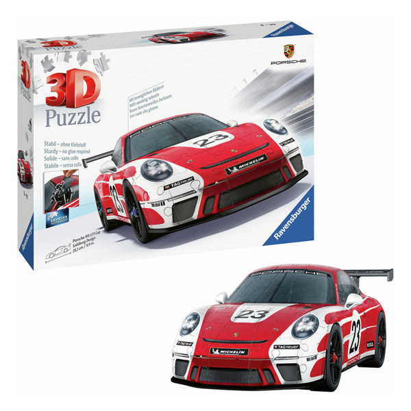Load image into Gallery viewer, Ravensburger 3d puzzel porsche 911 gt3 cup salzburg design, 108st.
