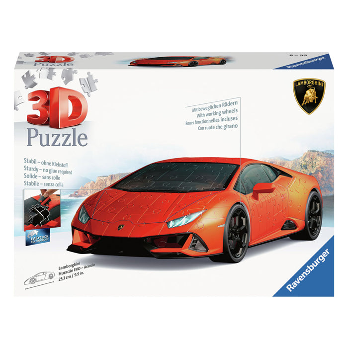 Load image into Gallery viewer, Ravensburger 3d puzzel lamborghini huracan evo arancio, 108st.

