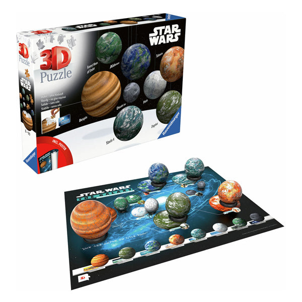 Load image into Gallery viewer, Ravensburger 3d puzzel star wars planet of the galaxy, 531st.
