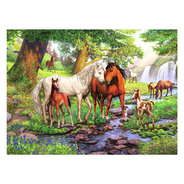 Ravensburger puzzel wilde paarden bij de rivier 300 stukjes