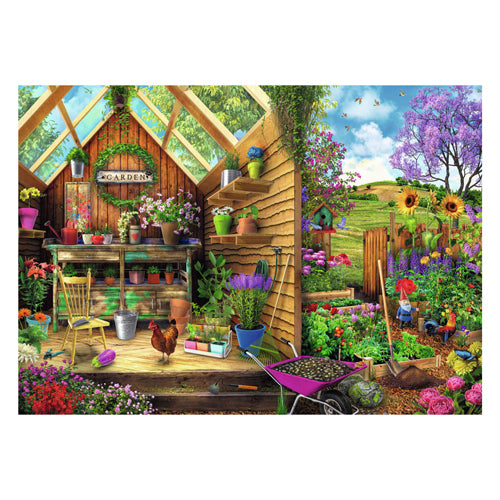 Ravensburger puzzel blik in het tuinhuis - legpuzzel - 300 stukjes extra groot
