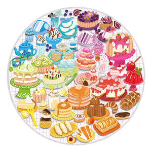 Ravensburger round puzzle circle of colors desserts pastries - legpuzzel - 500 stukjes