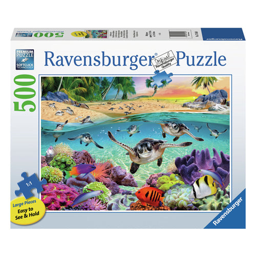 Load image into Gallery viewer, Ravensburger legpuzzel baby zeeschildpadden, 500st.
