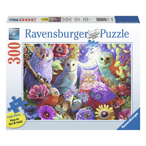 Load image into Gallery viewer, Ravensburger legpuzzel schitterende nachtuilen, 300st.
