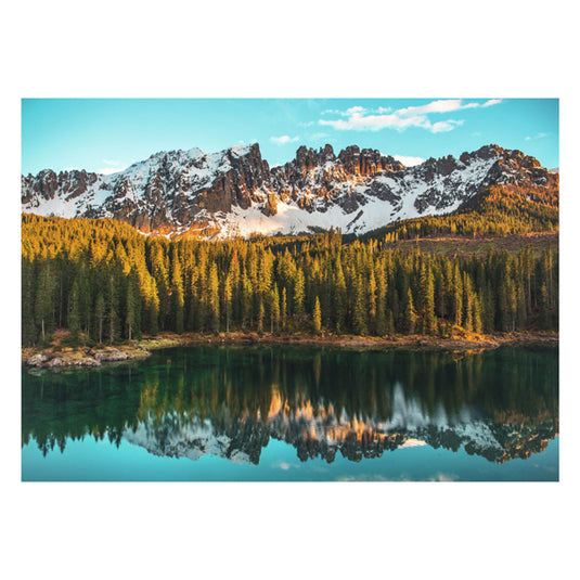 Ravensburger legpuzzel italian landscapes lago di carezza, 1000st.