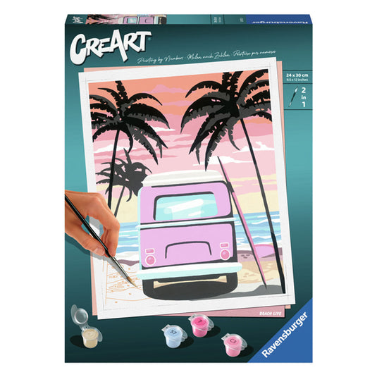 Ravensburger schilderen op nummer ravensburger creart schilderen op nummer - beach life