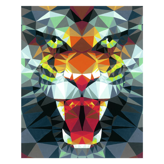 Ravensburger polygon tijger - schilderen op nummer voor volwassenen