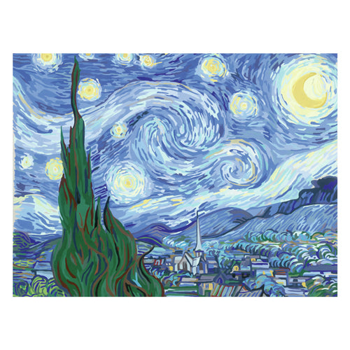 Load image into Gallery viewer, Ravensburger the starry night (van gogh) - schilderen op nummer voor volwassenen
