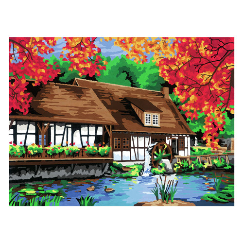 Load image into Gallery viewer, Ravensburger creart schilderen op nummer - molen in blautopf
