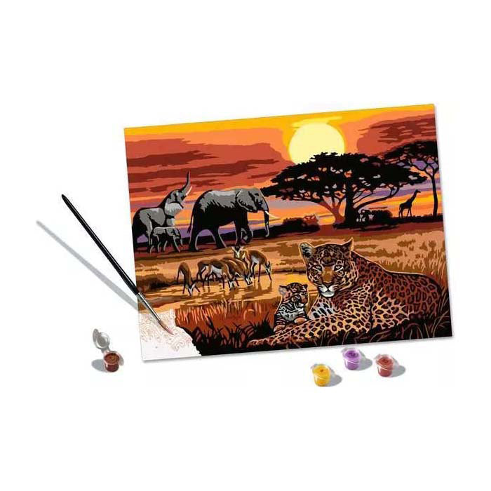Load image into Gallery viewer, Ravensburger creart schilderen op nummer - savannah landscapes
