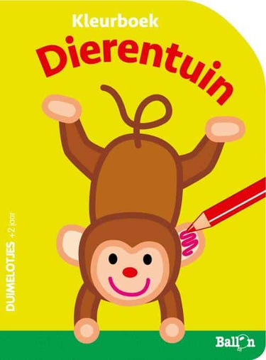 De ballon ballon kleurboek over de dierentuin