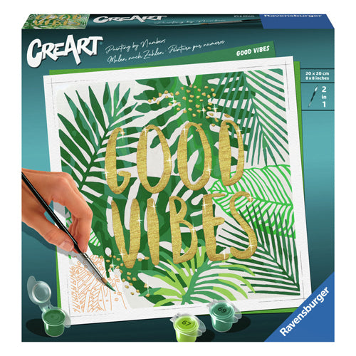 Load image into Gallery viewer, Ravensburger CreArt Schilderen op Nummer Good Vibes
