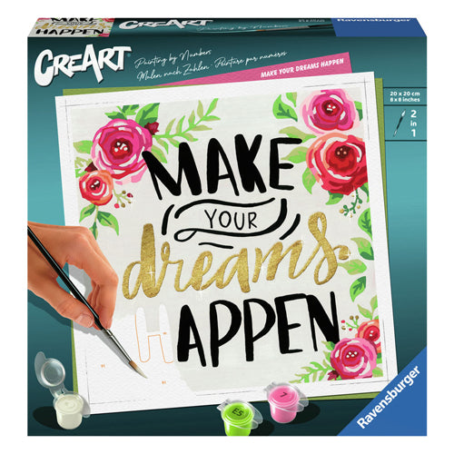 Load image into Gallery viewer, Ravensburger creart schilderen op nummer - make your dreams happen
