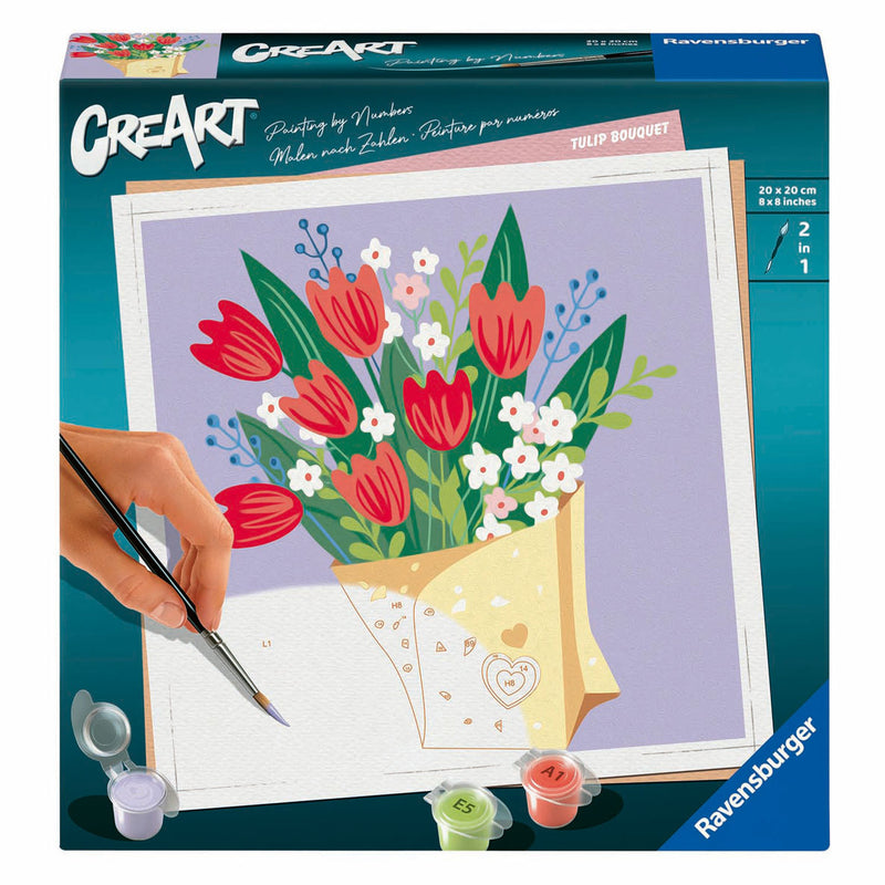 Load image into Gallery viewer, Ravensburger creart schilderen op nummer - tulpen boeket
