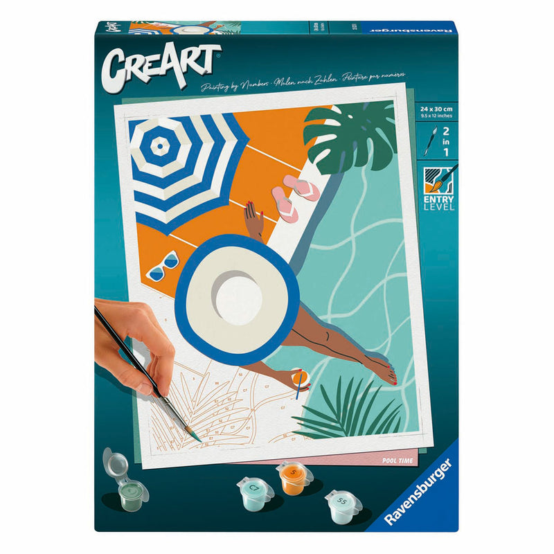 Load image into Gallery viewer, Ravensburger creart schilderen op nummer - zwembad
