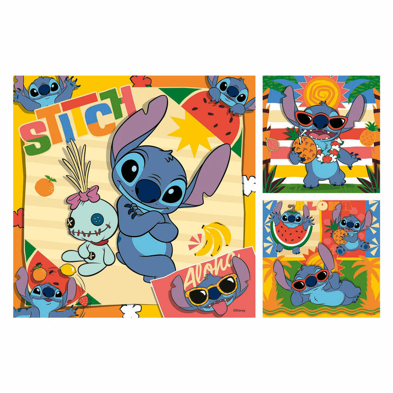 Load image into Gallery viewer, Ravensburger legpuzzel disney stitch, 3x49st.
